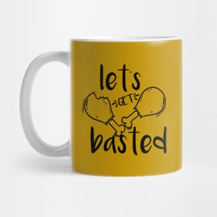 Let's Get Basted Thanksgiving Turkey Food Holiday Gobble Wobble Mug